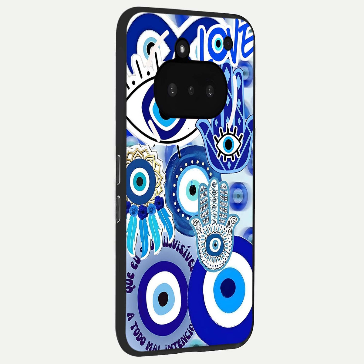  Evil Eyes Dream phone case For Nothing Phone 3A showing premium glass back cover with detailed artwork