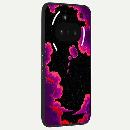  Galaxy Dream Frame phone case For Nothing Phone 3A showing premium glass back cover with detailed artwork