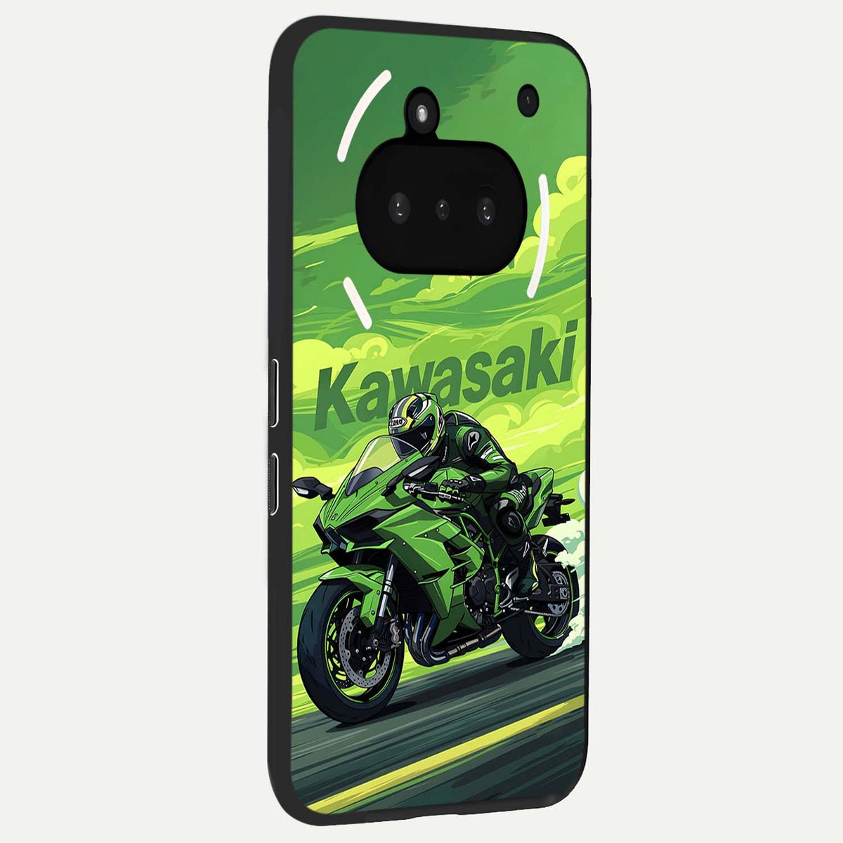  Greenery Sky phone case For Nothing Phone 3A showing premium glass back cover with detailed artwork