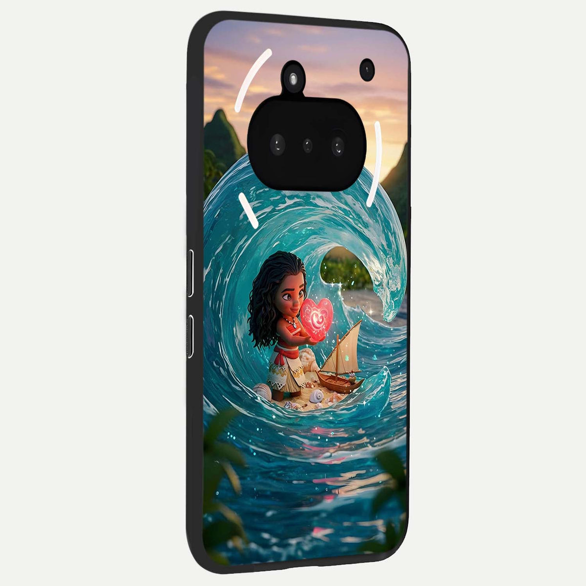  Heart of Ocean phone case For Nothing Phone 3A showing premium glass back cover with detailed artwork