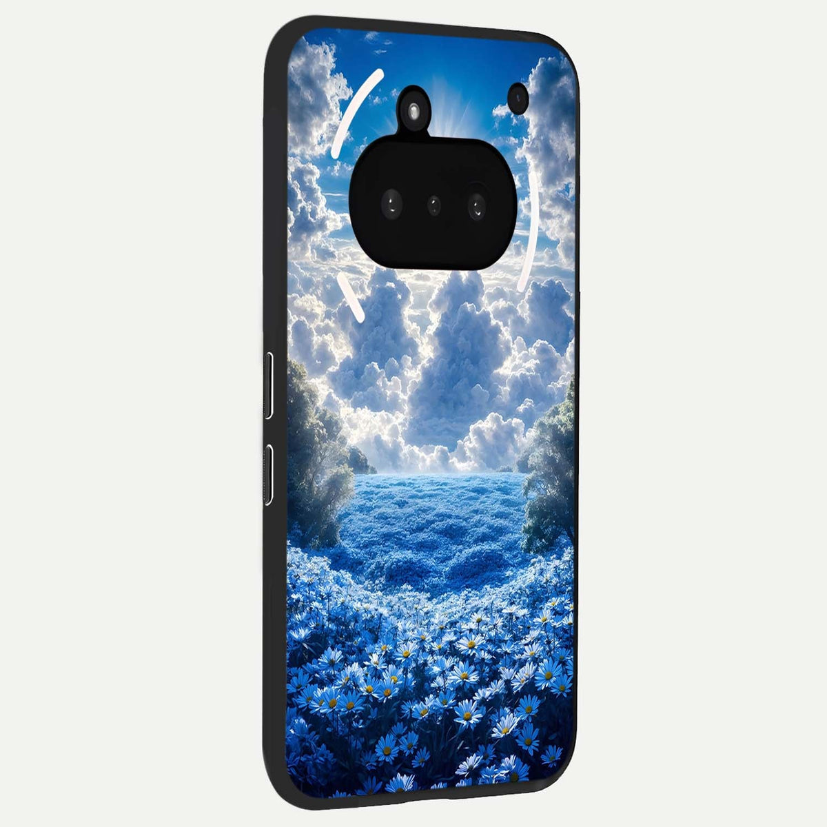  Heavenly Daisy Horizon phone case For Nothing Phone 3A showing premium glass back cover with detailed artwork