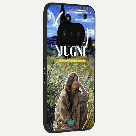  Jugni Soul Vibes phone case For Nothing Phone 3A showing premium glass back cover with detailed artwork