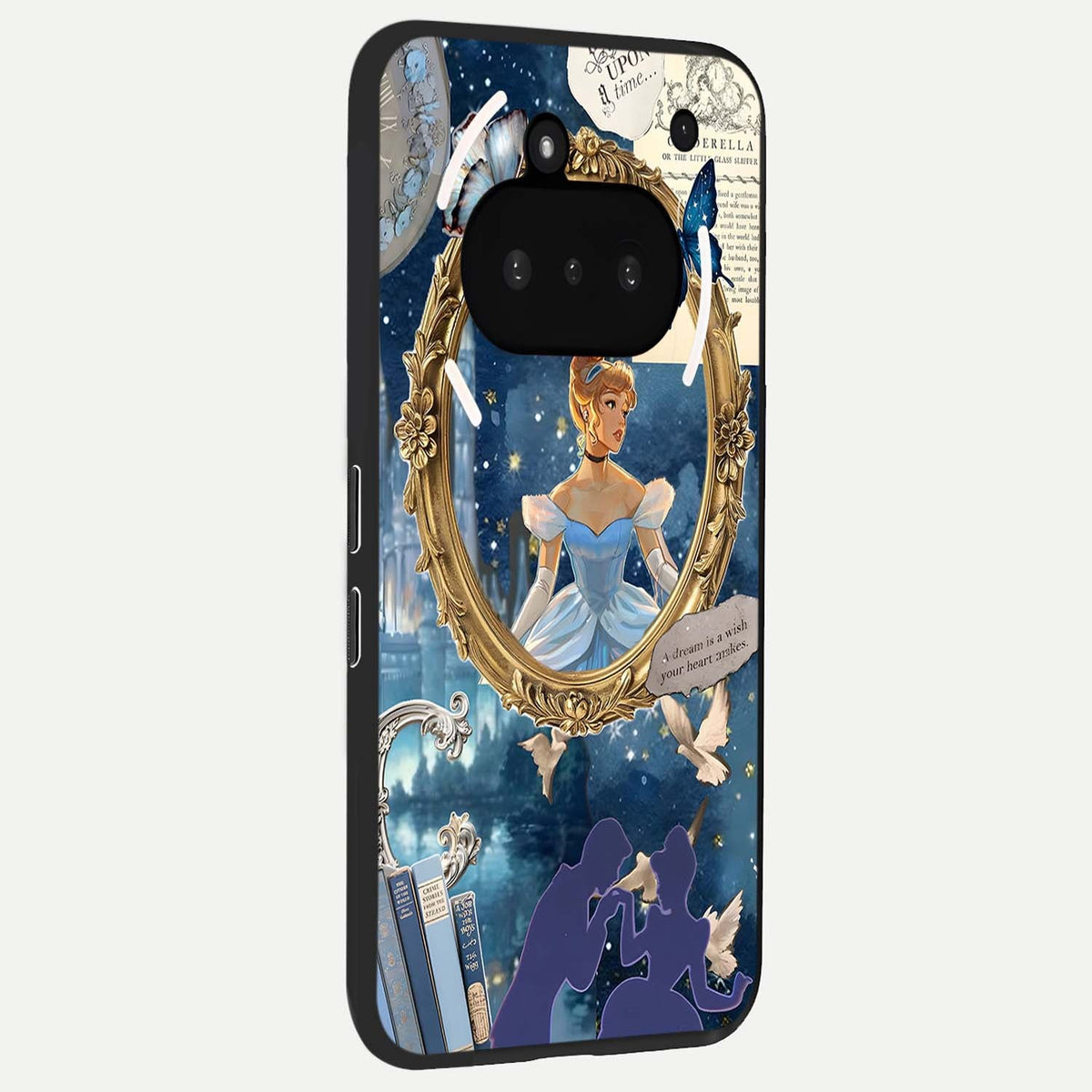  Midnight Queen phone case For Nothing Phone 3A showing premium glass back cover with detailed artwork