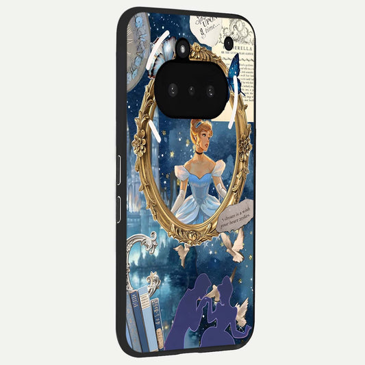  Midnight Queen phone case For Nothing Phone 3A showing premium glass back cover with detailed artwork