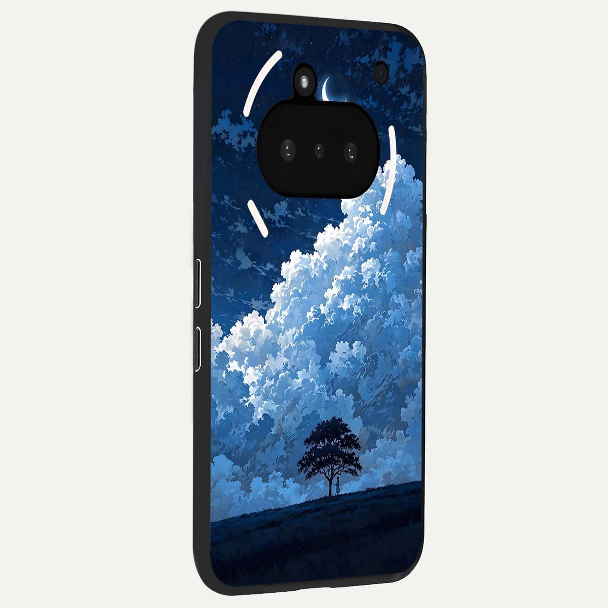  Midnight Sky Serenity phone case For Nothing Phone 3A showing premium glass back cover with detailed artwork