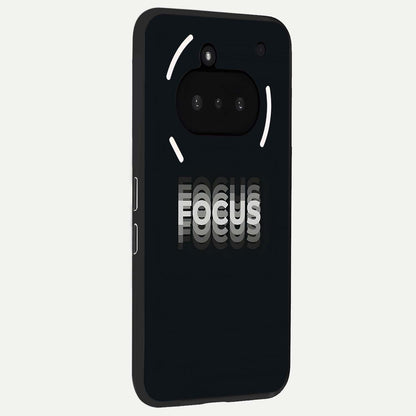  Mono Focus Vision phone case For Nothing Phone 3A showing premium glass back cover with detailed artwork