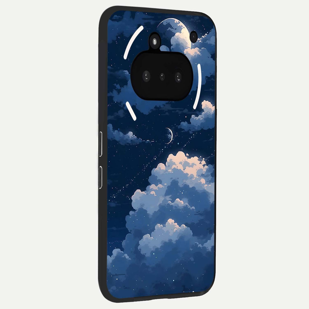  Moon Dream Haze phone case For Nothing Phone 3A showing premium glass back cover with detailed artwork
