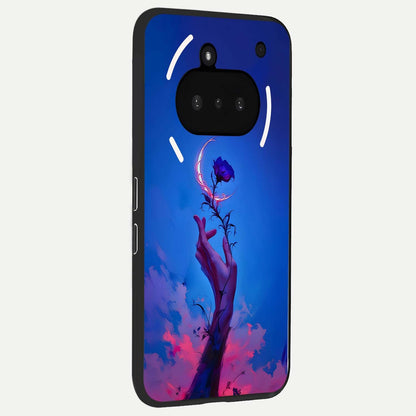  Mystic Hand phone case For Nothing Phone 3A showing premium glass back cover with detailed artwork