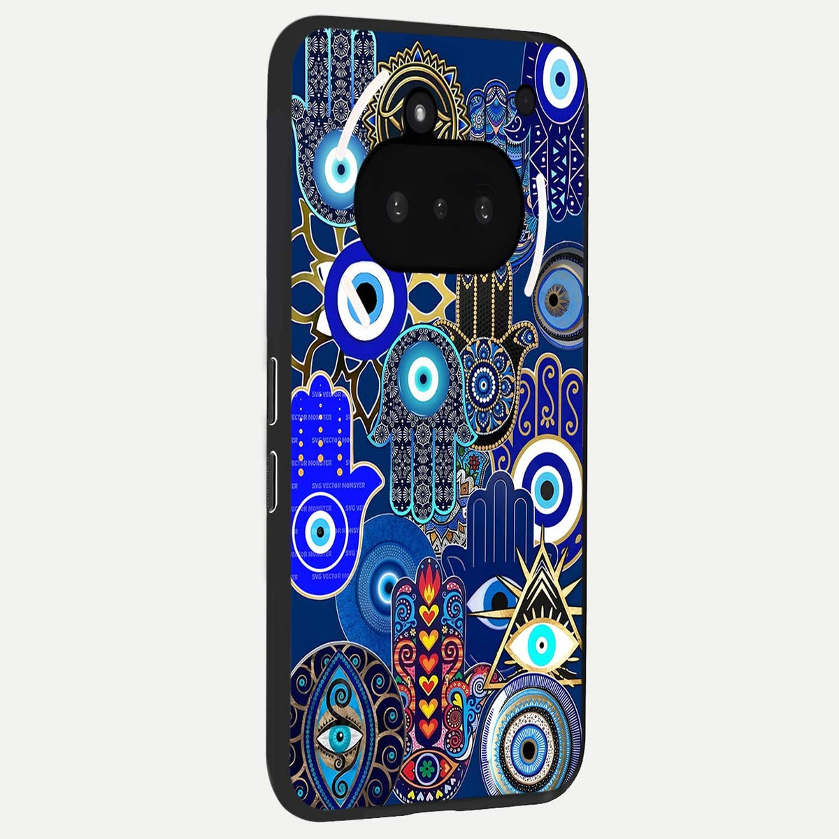  Mystic Palm Guard phone case For Nothing Phone 3A showing premium glass back cover with detailed artwork
