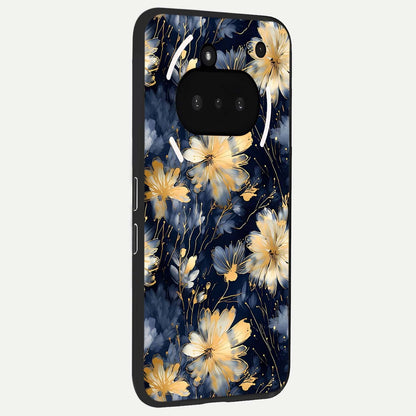  Royal Petal Dream phone case For Nothing Phone 3A showing premium glass back cover with detailed artwork
