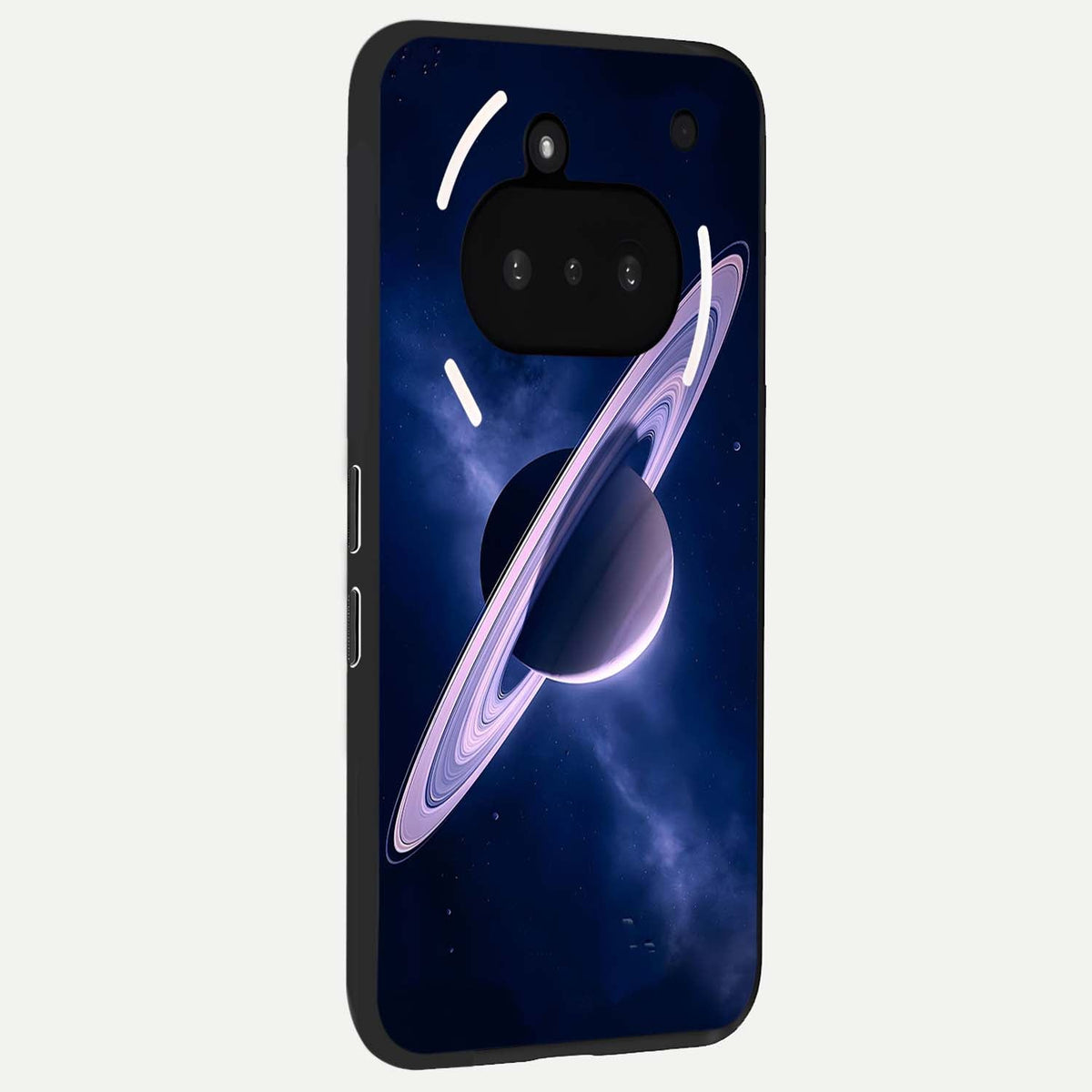  Saturn Ring Mystique phone case For Nothing Phone 3A showing premium glass back cover with detailed artwork