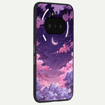  Sky Drift Clouds phone case For Nothing Phone 3A showing premium glass back cover with detailed artwork
