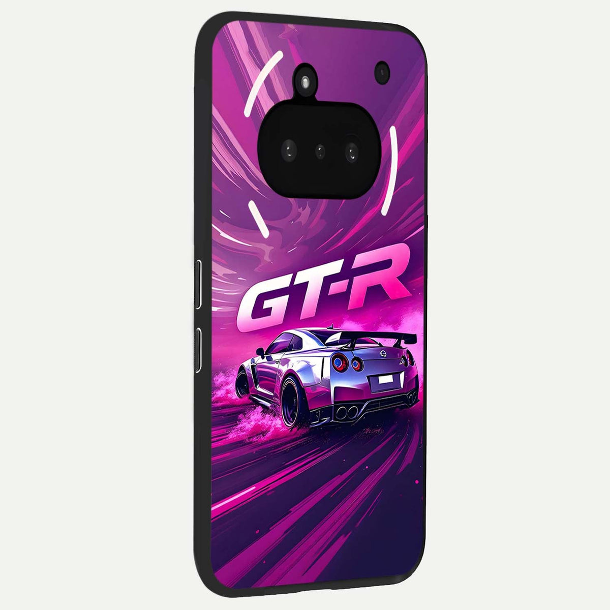  Speed Drift Legend phone case For Nothing Phone 3A showing premium glass back cover with detailed artwork