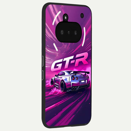  Speed Drift Legend phone case For Nothing Phone 3A showing premium glass back cover with detailed artwork