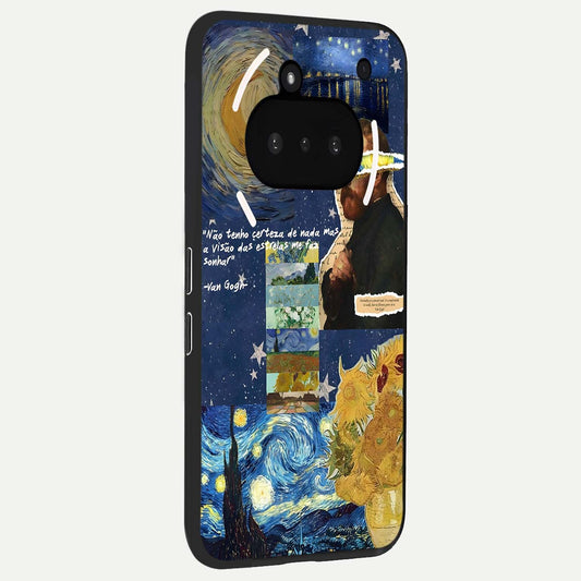  Starry Dream Vision phone case For Nothing Phone 3A showing premium glass back cover with detailed artwork