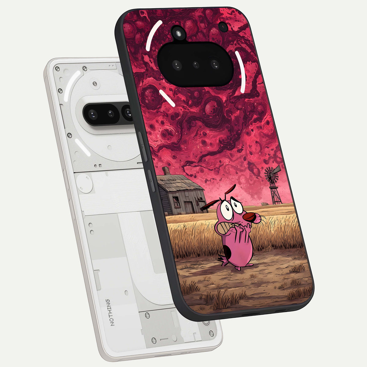  Courage Under Sky back cover For Nothing Phone 3A slim fit glass case with vibrant aesthetic design