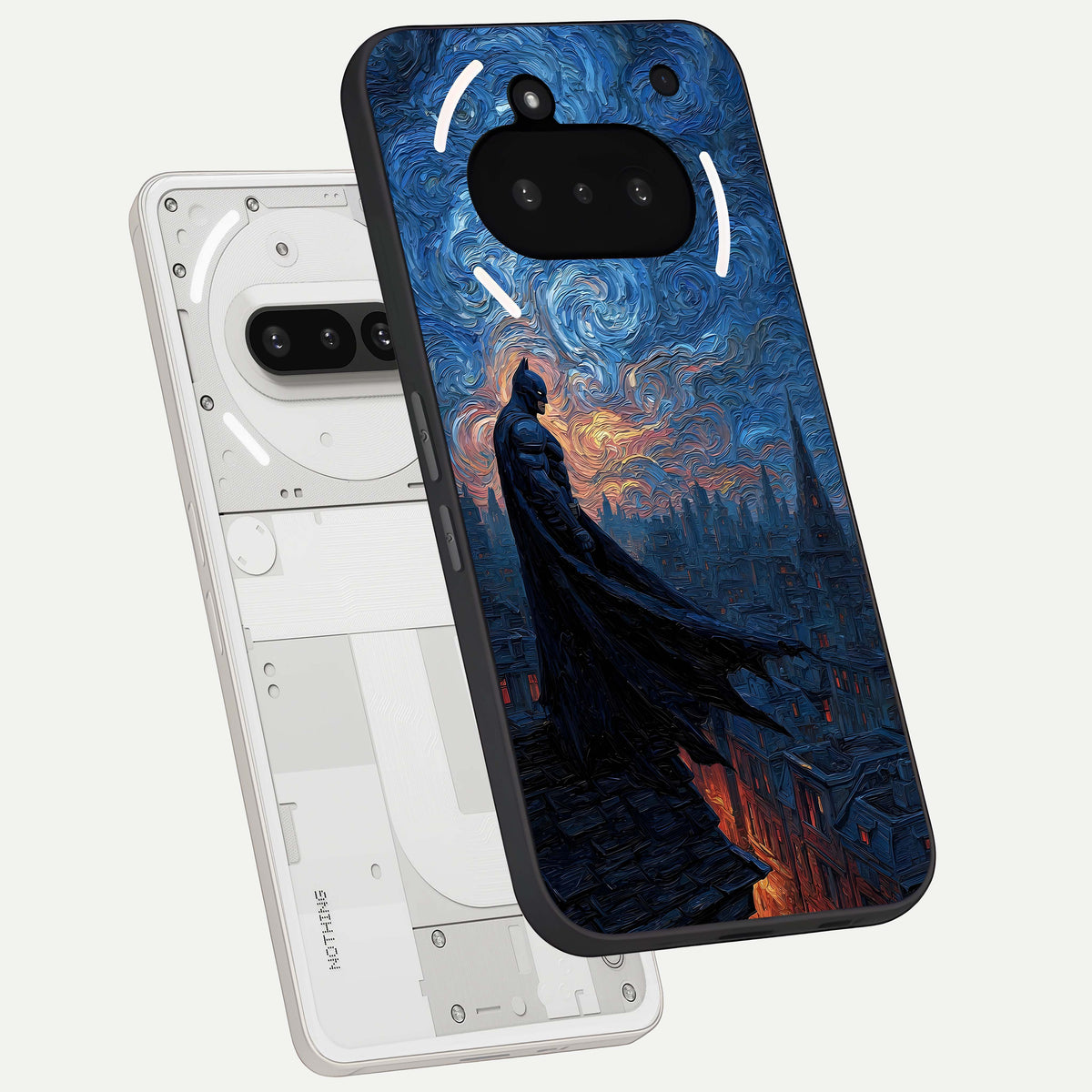  Dark Knight Dusk back cover For Nothing Phone 3A slim fit glass case with vibrant aesthetic design