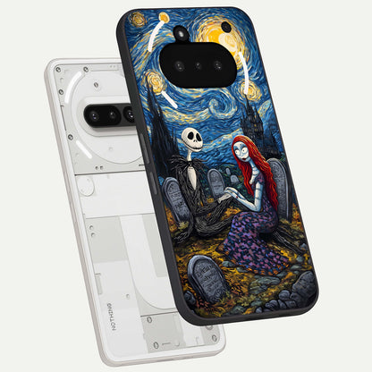  Eternal Night Love back cover For Nothing Phone 3A slim fit glass case with vibrant aesthetic design