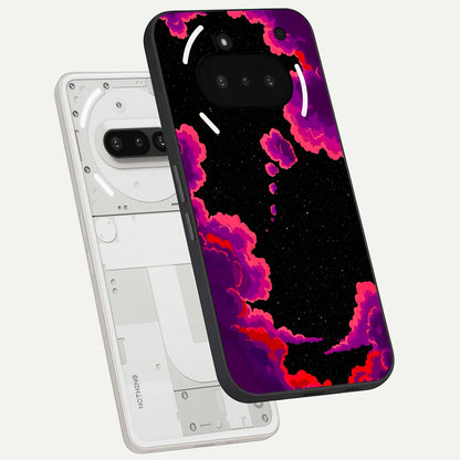  Galaxy Dream Frame back cover For Nothing Phone 3A slim fit glass case with vibrant aesthetic design