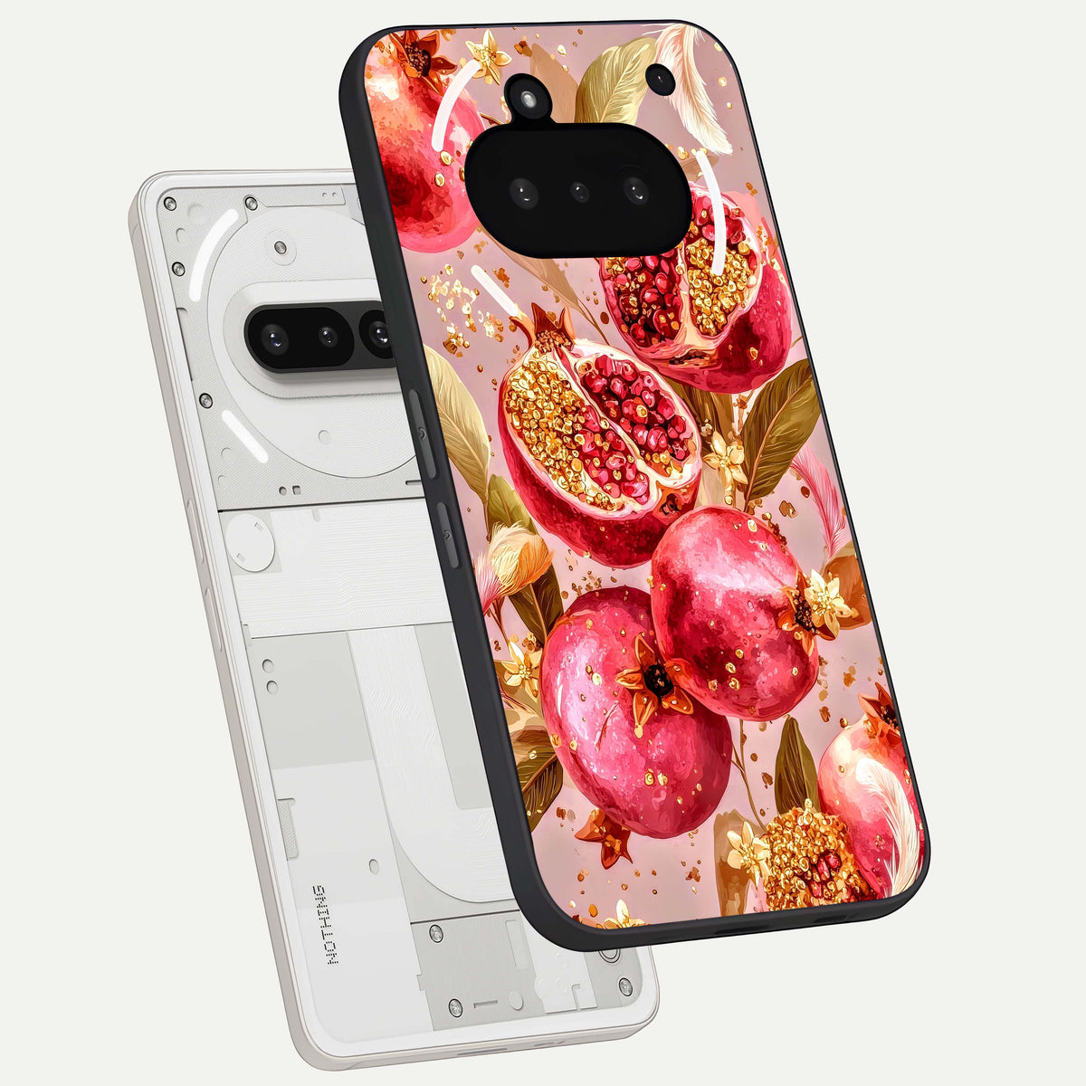  Golden Bloom Glow back cover For Nothing Phone 3A slim fit glass case with vibrant aesthetic design