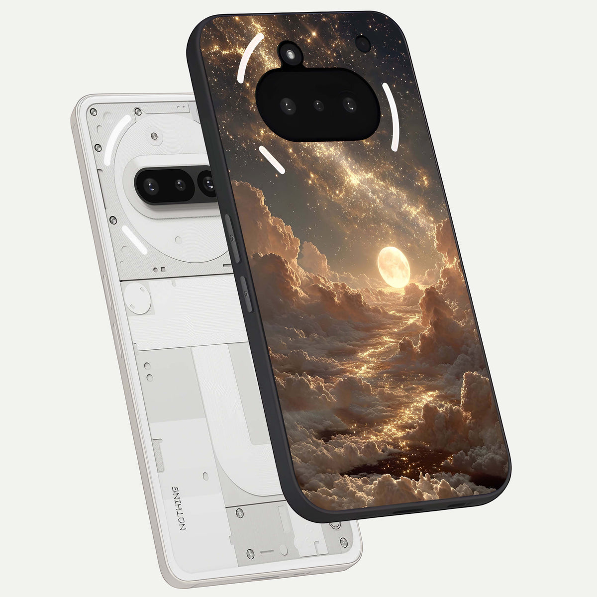  Golden Sky Dream back cover For Nothing Phone 3A slim fit glass case with vibrant aesthetic design