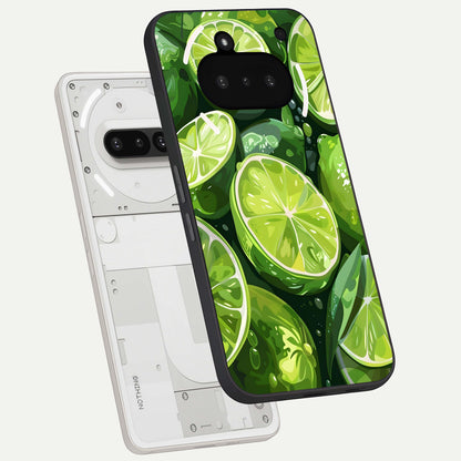  Green Kawasaki back cover For Nothing Phone 3A slim fit glass case with vibrant aesthetic design