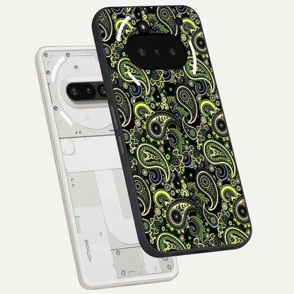  Green Lemon back cover For Nothing Phone 3A slim fit glass case with vibrant aesthetic design