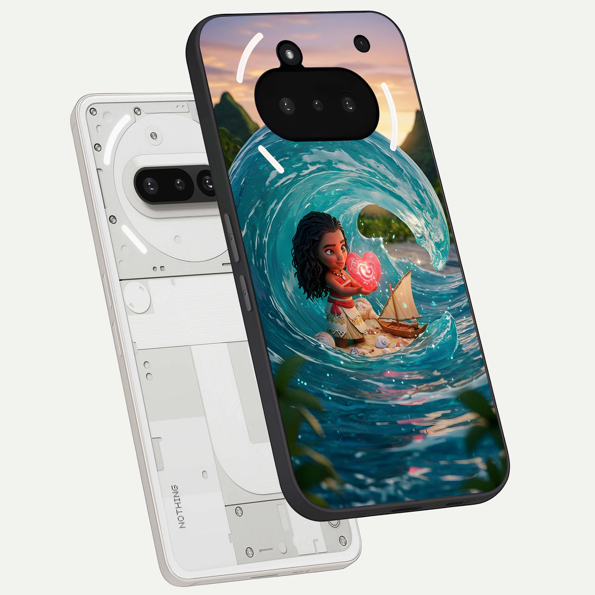  Heart of Ocean back cover For Nothing Phone 3A slim fit glass case with vibrant aesthetic design