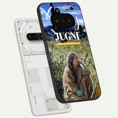  Jugni Soul Vibes back cover For Nothing Phone 3A slim fit glass case with vibrant aesthetic design
