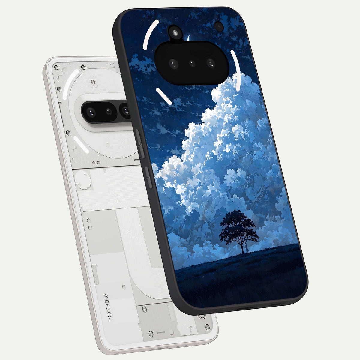 Midnight Sky Serenity back cover For Nothing Phone 3A slim fit glass case with vibrant aesthetic design