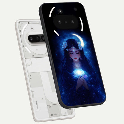  Mystic Moon Queen back cover For Nothing Phone 3A slim fit glass case with vibrant aesthetic design