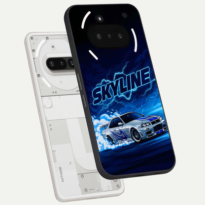  Neon Drift Beast back cover For Nothing Phone 3A slim fit glass case with vibrant aesthetic design