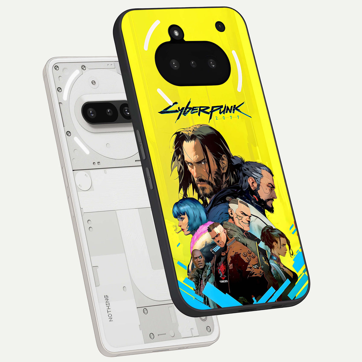  Neon Rebel Genesis back cover For Nothing Phone 3A slim fit glass case with vibrant aesthetic design