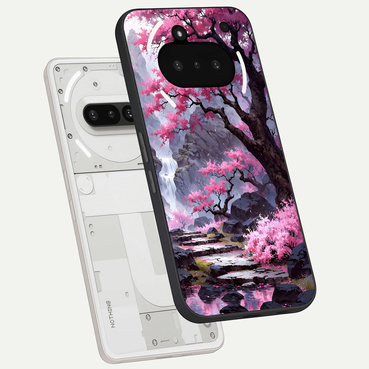  Pink Sunflower Glow back cover For Nothing Phone 3A slim fit glass case with vibrant aesthetic design