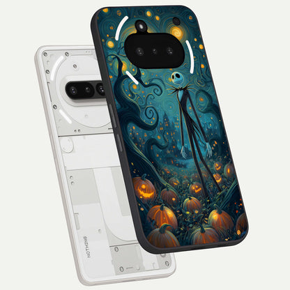  Pumpkin Moonlight Tale back cover For Nothing Phone 3A slim fit glass case with vibrant aesthetic design