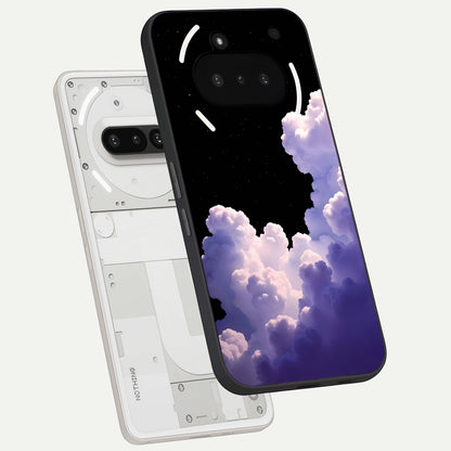  Starlit Night Whispers back cover For Nothing Phone 3A slim fit glass case with vibrant aesthetic design