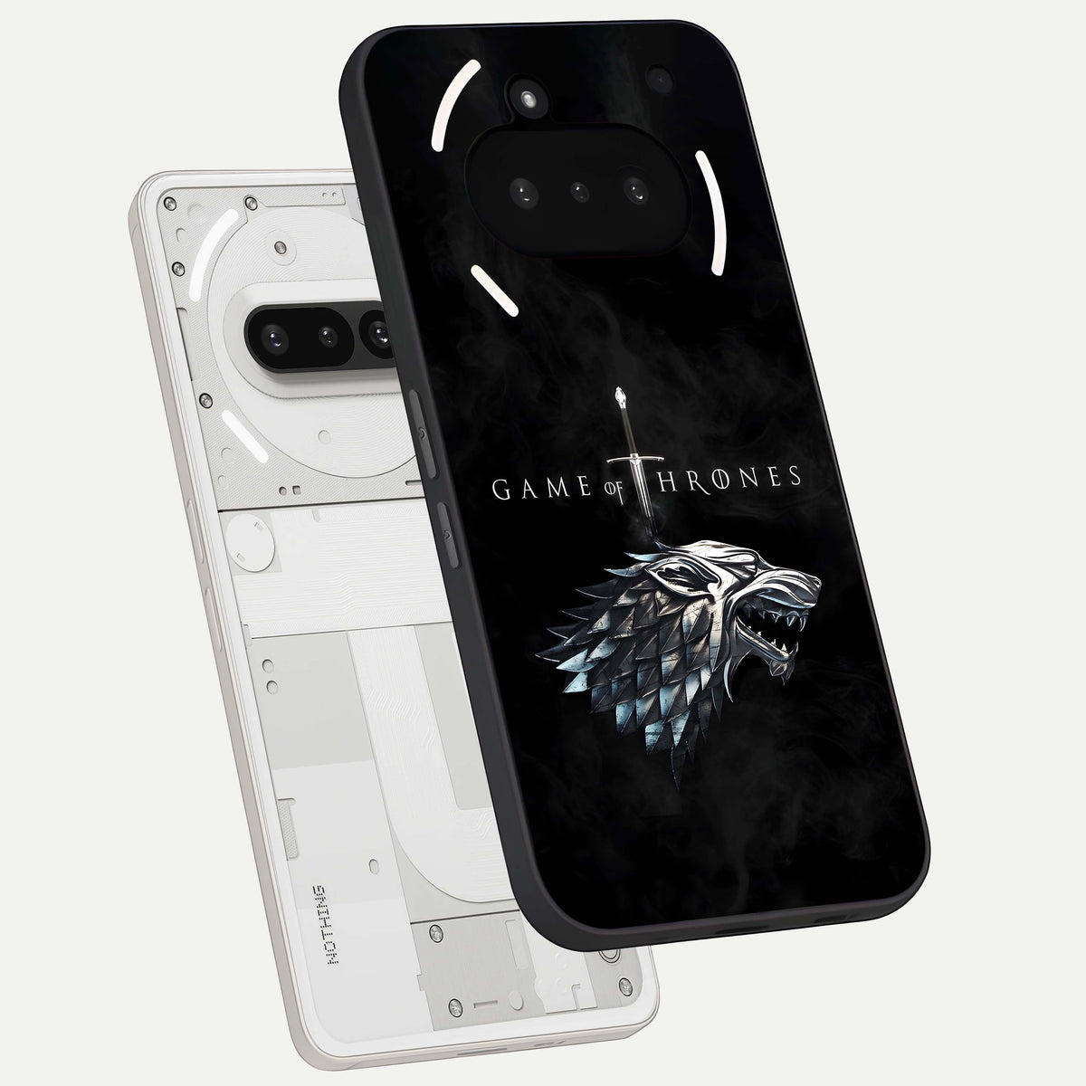  Throne Wolf Legacy back cover For Nothing Phone 3A slim fit glass case with vibrant aesthetic design
