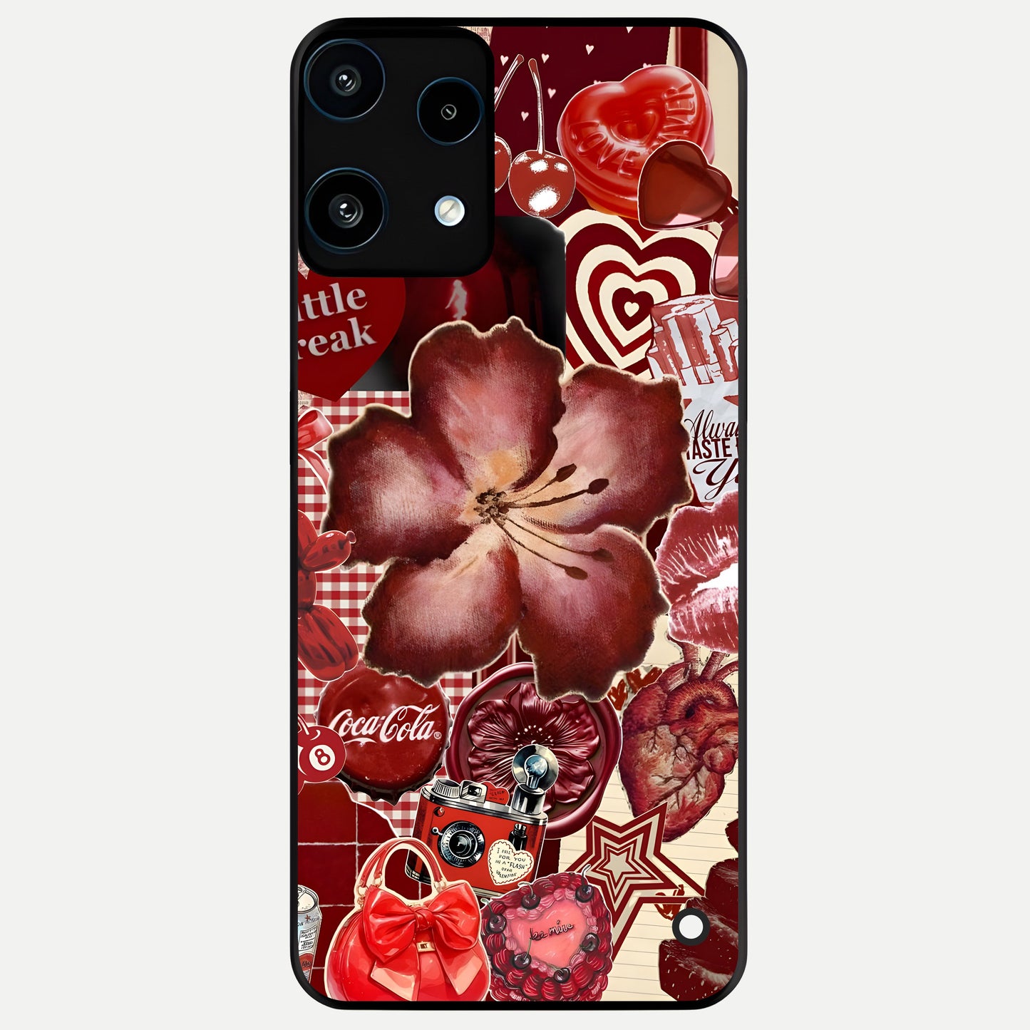  Aesthetic Little Freak Glass Case For Nothing Phone 3A Lite back cover – full design glossy printed glass finish