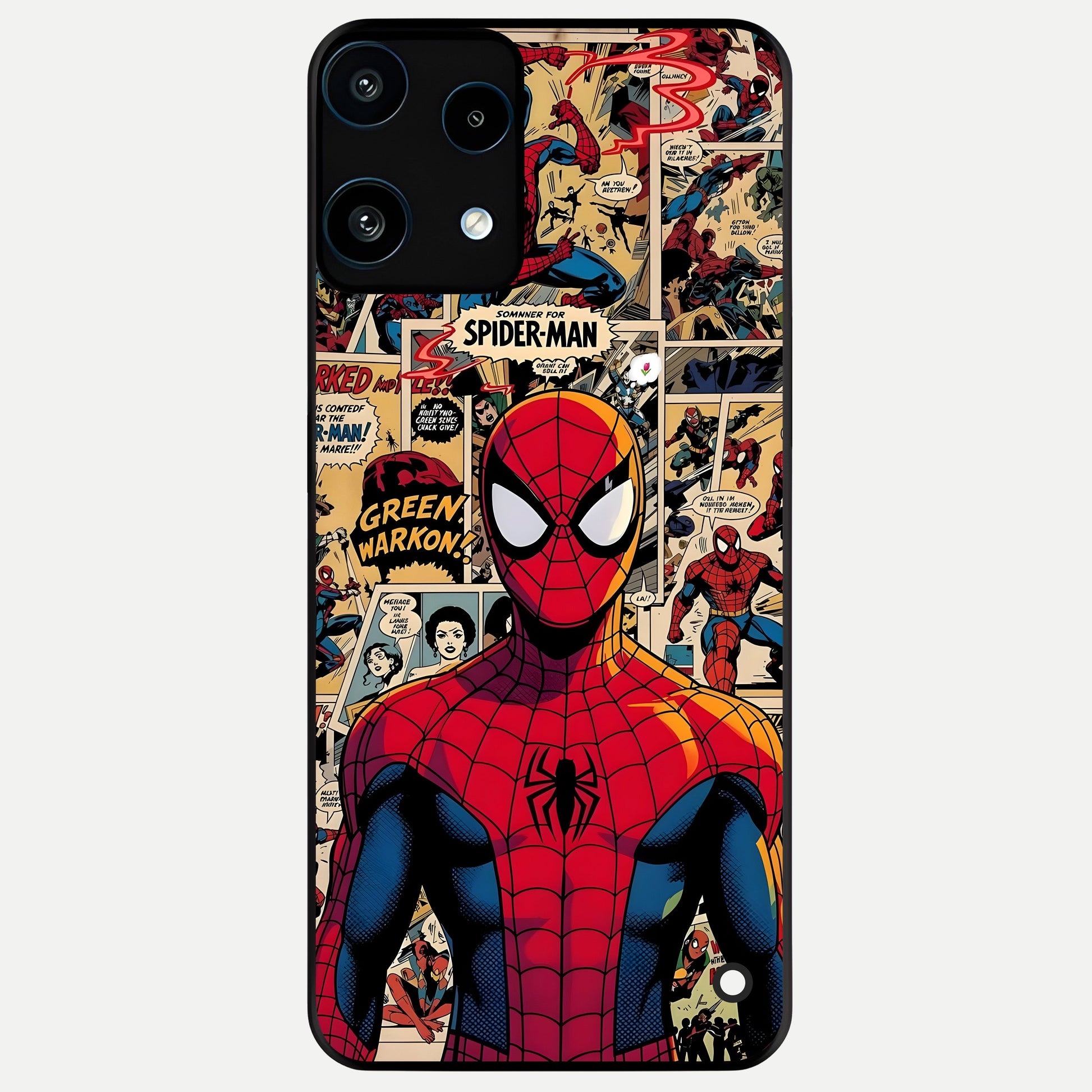  Aesthetic Spider Glass Case For Nothing Phone 3A Lite back cover – full design glossy printed glass finish