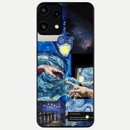  Aesthetic Vando Hands Glass Case For Nothing Phone 3A Lite back cover – full design glossy printed glass finish