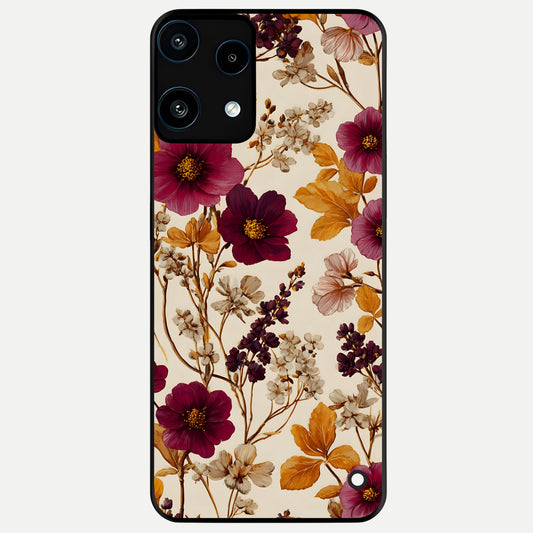  Autumn Wine Bloom Glass Case For Nothing Phone 3A Lite back cover – full design glossy printed glass finish