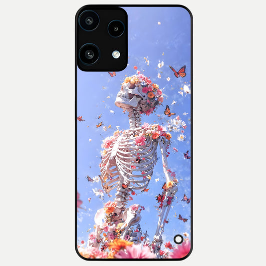  Bloom Beyond Bones Glass Case For Nothing Phone 3A Lite back cover – full design glossy printed glass finish