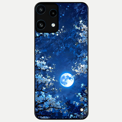  Blossom Moonlight Sky Glass Case For Nothing Phone 3A Lite back cover – full design glossy printed glass finish
