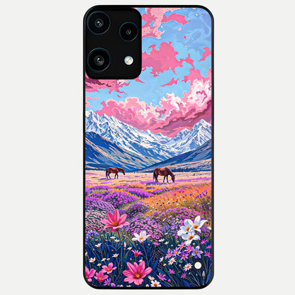  Blossom Valley Dream Glass Case For Nothing Phone 3A Lite back cover – full design glossy printed glass finish