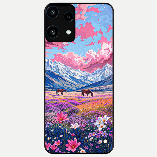 Blossom Valley Dream Glass Case For Nothing Phone 3A Lite back cover – full design glossy printed glass finish
