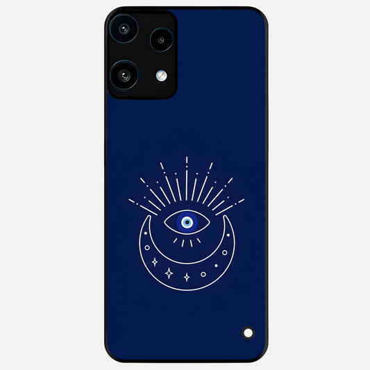  Blue Evil Eye Glass Case For Nothing Phone 3A Lite back cover – full design glossy printed glass finish