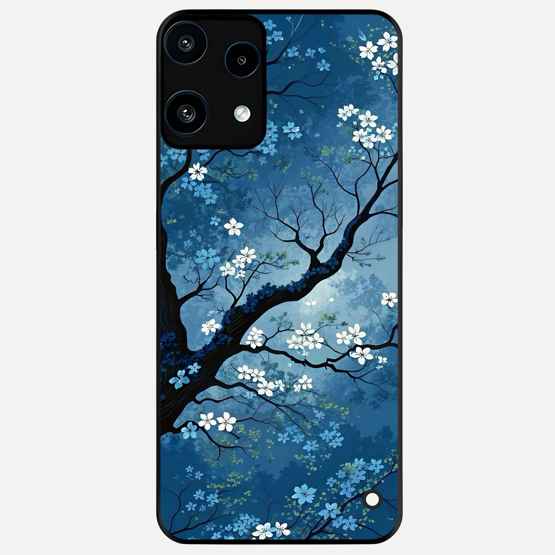  Blue Tree Serenity Glass Case For Nothing Phone 3A Lite back cover – full design glossy printed glass finish