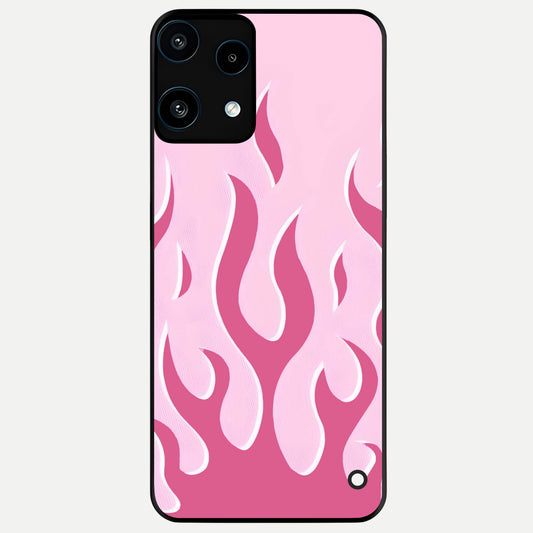  Blush Flame Energy Glass Case For Nothing Phone 3A Lite back cover – full design glossy printed glass finish