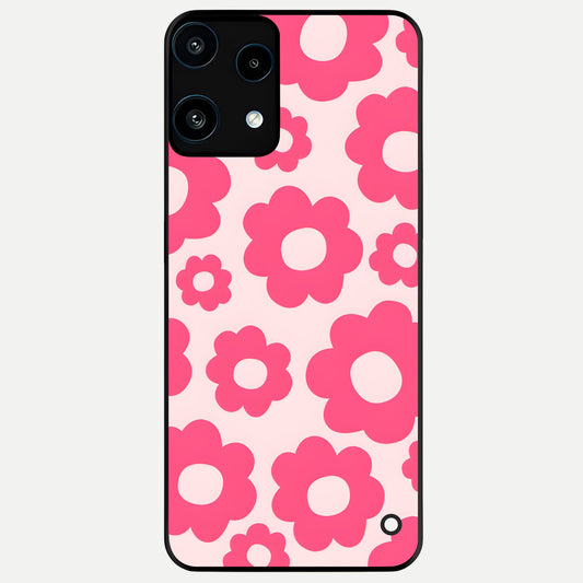  Blush Flower Pop Glass Case For Nothing Phone 3A Lite back cover – full design glossy printed glass finish