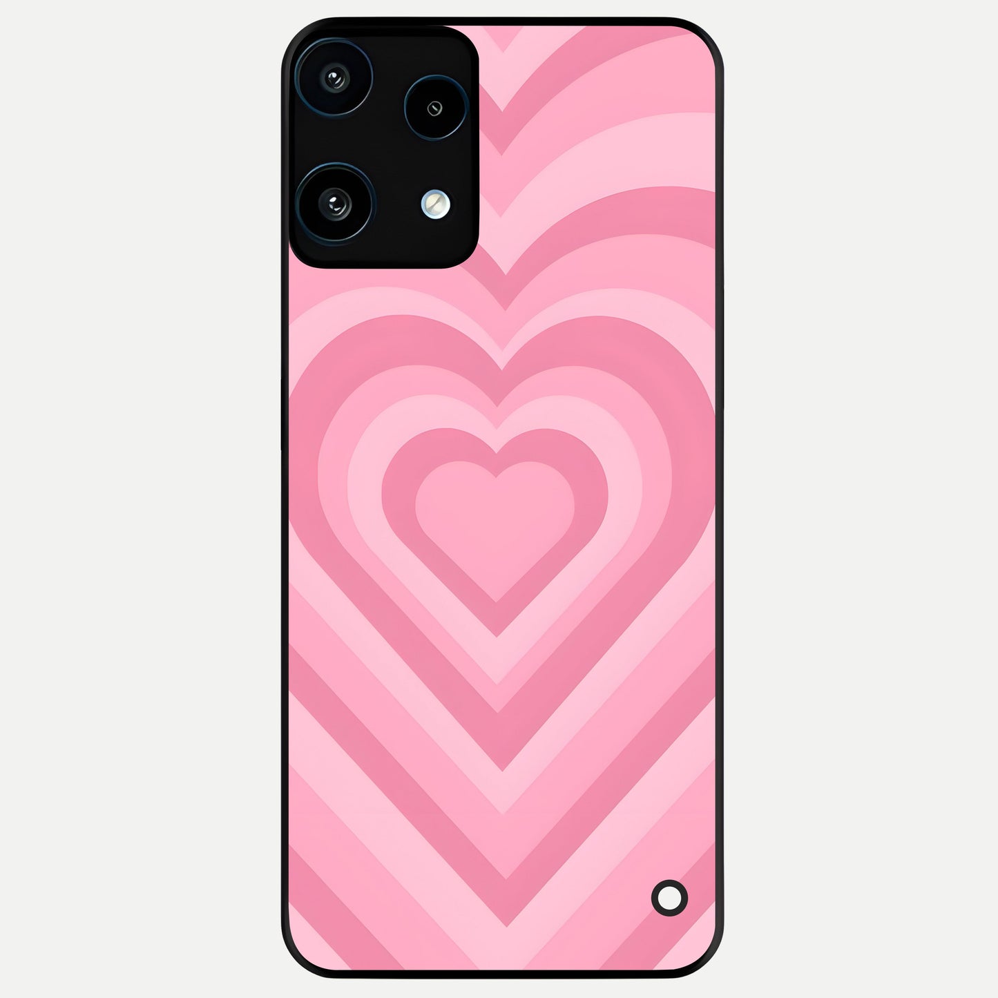  Blush Heart Waves Glass Case For Nothing Phone 3A Lite back cover – full design glossy printed glass finish